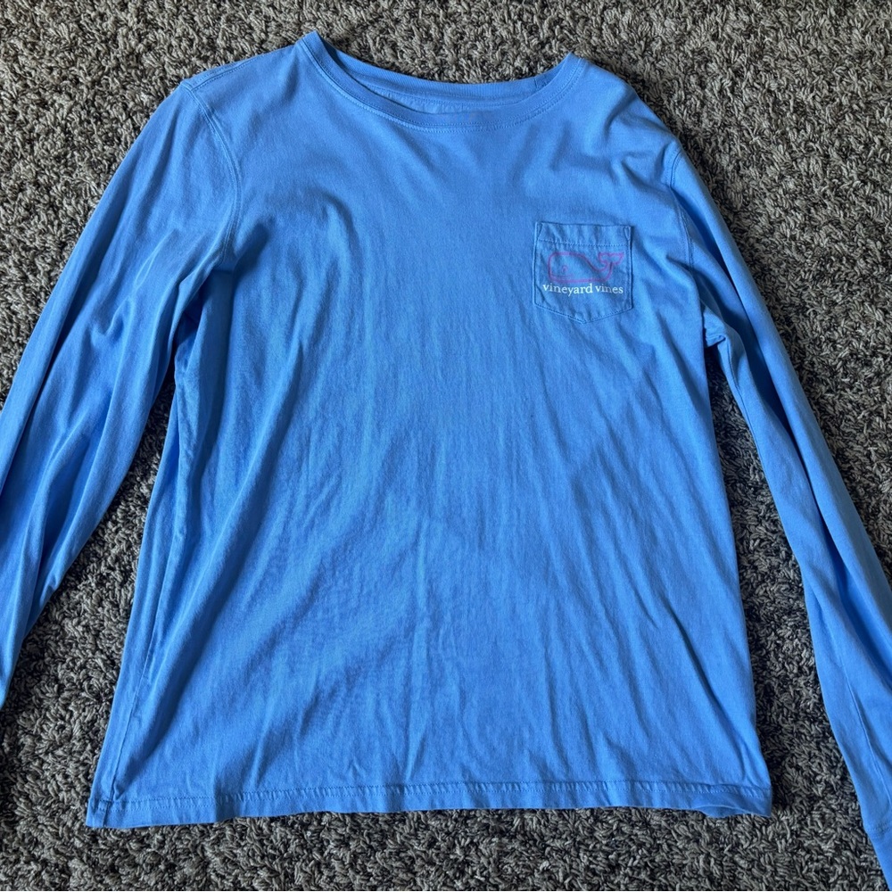 Blue Long Sleeve Vineyard Vines Shirt